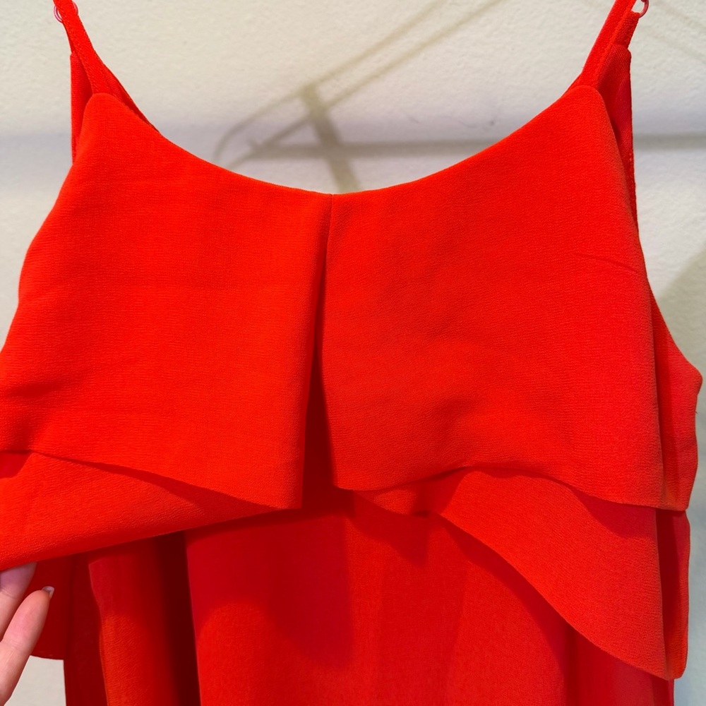 Lulu's Bright Red Spaghetti Strap Shift Dress - Picture 5 of 5